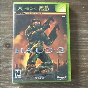 Microsoft Halo 2 Xbox Game - Green Case